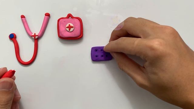 DIY How to Make Polymer Clay Miniature Doctor Set | DIY Easy Polymer Clay tutorial Mini Medical Kit
