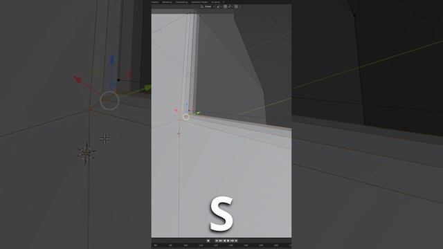 ?Blender. Как сделать неравномерную фаску на эдже + фаска с одного угла больше чем с другого #short