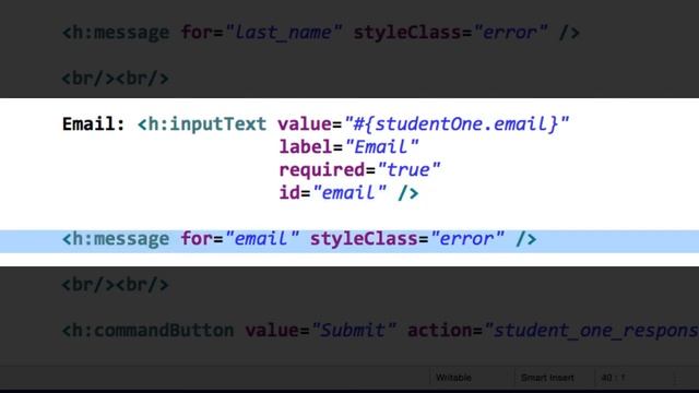 JSF Tutorial #20 - Java Server Faces Tutorial (JSF 2.2) - Validating Required Fields - Part 2 смотреть онлайн