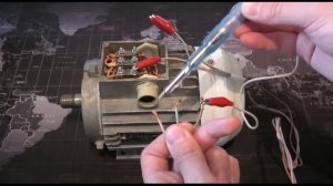 Проверка электродвигателя индикаторной отверткой.