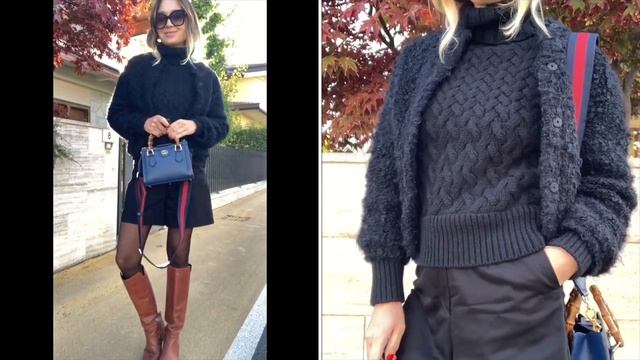 Идеи для одежды переходного периода - пальто, трикотаж, платье ? look book