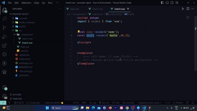 #14. Provide and Inject in Vue Js | Vue js Series  #vuejs  #frontend  #webdevelopment