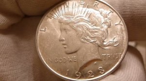 1923 Peace Silver Dollar Coin Review