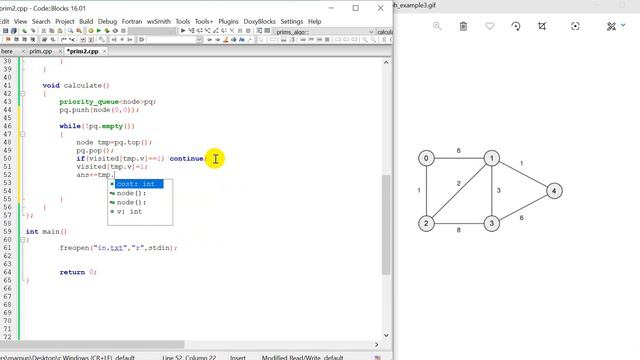 prims algorithm code implementation | bangla(part-2)