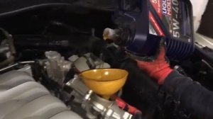 Замена масла на AUDI Q7 4.2