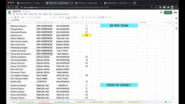 BREAK #731 | 2020 P-SPORTSCARDS24'S PREMIUM NFL AUTOGRAPHED NIKE FOOTBALL JERSEY LIVE BOX BREAK смотреть онлайн