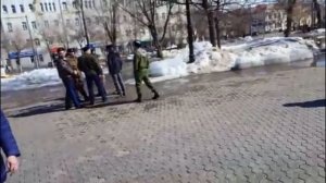 Ряженые казаки в Оренбурге