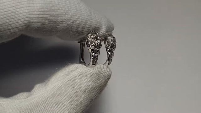 Серьги с бриллиантами из белого золота смотреть онлайн