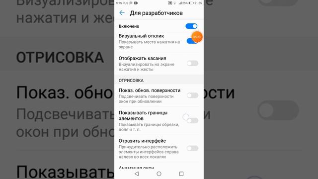 Как сделать так чтобы видели куда ты нажимаешь, где и как найти настройки разработчиков.