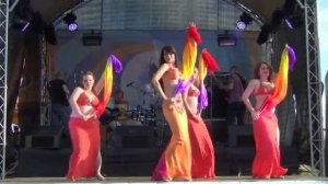Веера-вейлы, восточный танец в стиле show-bellydance. Коллектив VeilDance