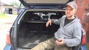 Сетка в багажник, собачник, Subaru net in the trunk of a car