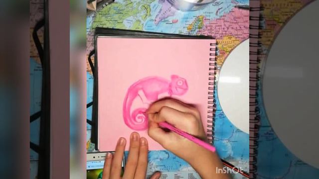 КАК НАРИСОВАТЬ ХАМЕЛЕОНА? / ОДИН ЦВЕТ ЧЕЛЛЕНДЖ. смотреть онлайн