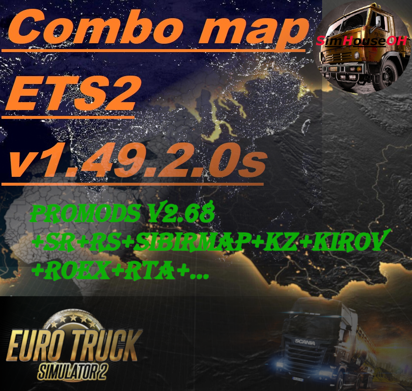 Kirov map 1.5 for ETS2 v1.49.xx Карта кирова