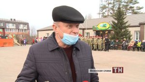 В селе Солгон открыли аллею воинской славы всех родов войск