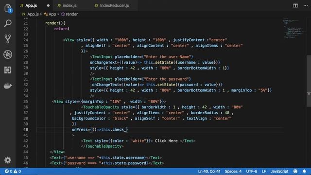 React native login form with validating fields with full example смотреть онлайн