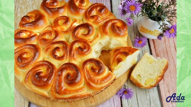 ★ГОТОВЯТ ПРЕЗИДЕНТУ-★ БУЛОЧКИ С ЯБЛОКАМИ ★