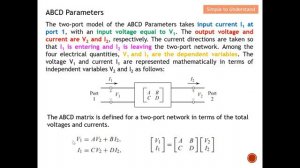 ABCD Parameters Part 1. How ABCD Matrix of the Cascade be Found by Multiply Individual ABCD Matrix.