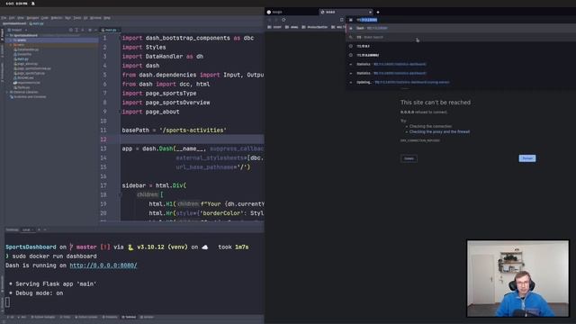 Dash Plotly Dockerisation URL Problem смотреть онлайн