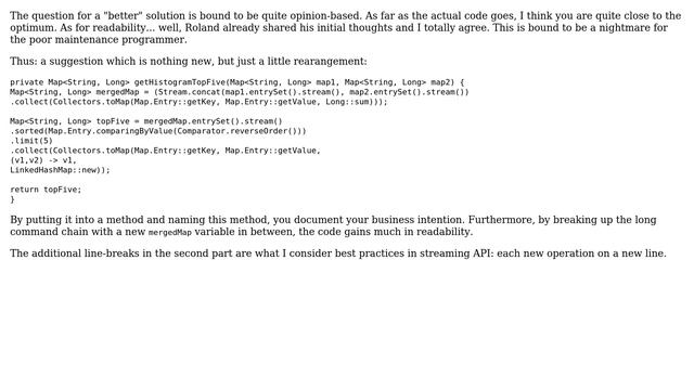 Code Review: Merging, sorting and limit Map streams using Java 8 (2 Solutions!!) смотреть онлайн