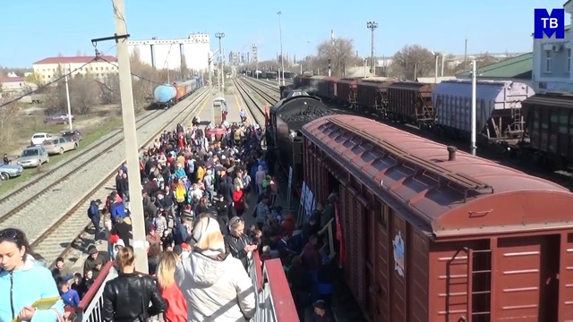 М-ТВ новости. Спец.реп. Ретро-поезд в Михайловке. Михайловка-ТВ.