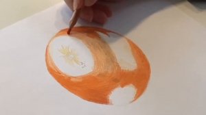 Рисовать фрукты.Мандарин.Цветными карандашами.Пошагово.Для Начинающих.Рисуем с подростком с дцп