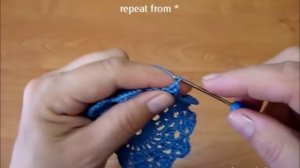 Ажурная салфетка крючком. Часть 1. (Crochet. Openwork Napkin. Part 1)