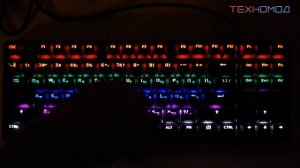 Как работает подсветка игровой клавиатуры Oklick 960G