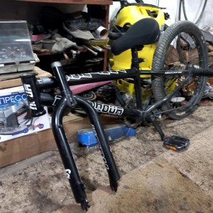 Снап вилки на BMX.