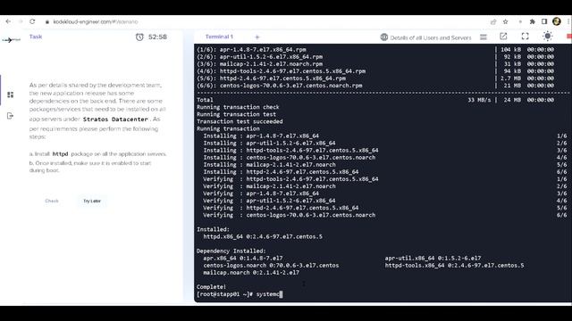Linux services || KodeKloud engineer Task смотреть онлайн