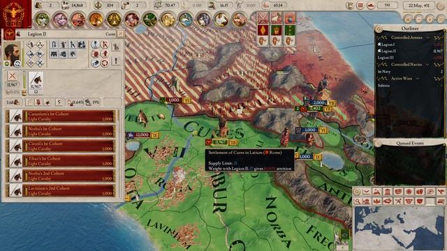 Imperator Rome:how to reach conditions for early Roman dictatorship with civil war exploits-part 1 смотреть онлайн