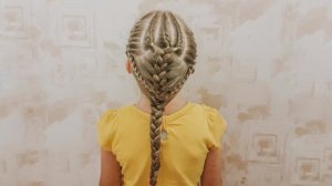 Брейды. Продолжение. Третий вариант прически с брейдами.