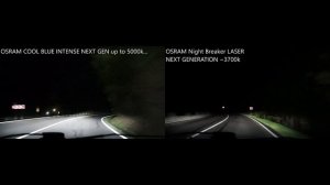OSRAM Cool Blue Intense NEXT GEN vs OSRAM Night Breaker LASER NEXT GENERATION