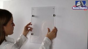 How to Wall Mount Acrylic Poster Holder | Discount Displays