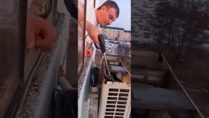 мойка внешнего блока кондиционера.
