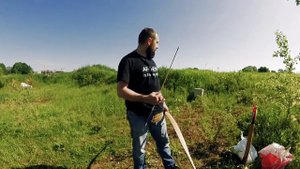 Цельнодеревянный лук (мастер Виктор Соболь)