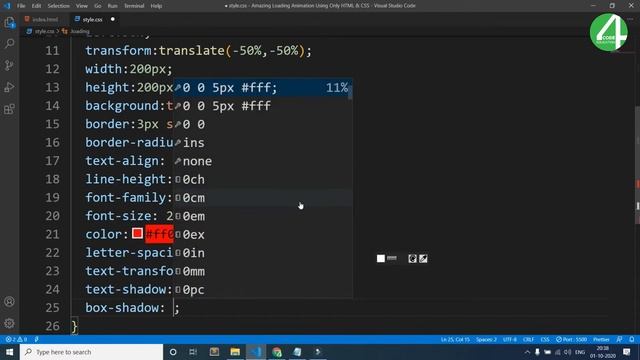 Amazing Loading Animation | Circle Loading Animation Using Only HTML5 | CSS3 | Code4Education | 202