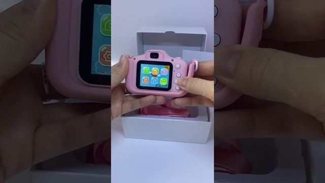 Ударопрочный Цифровой Full HD детский фотоаппарат Smart Kids Camera GM 14 Розовый смотреть онлайн