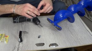 Замена ножей на ледобуре!!!