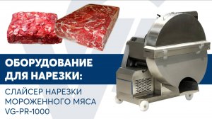 Блокорезка слайсер нарезки мороженного мяса VG PR-1000