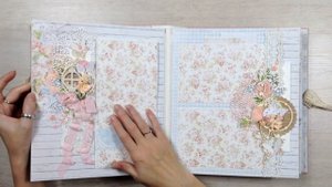 Детский альбом из коллекции "Пионовый сад" | Natalya Yenn. Baby photo album