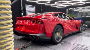 Ferrari 812 Superfast Dyno Testing (exhaust sound)