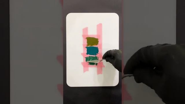 Смешивание масляных красок. Араратская зелёная, изумрудная смотреть онлайн