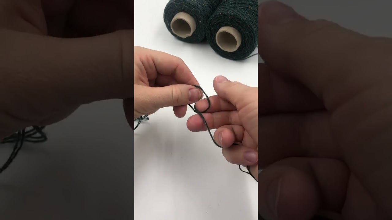 Как вязать в 6 нитей с двух бобин. смотреть онлайн