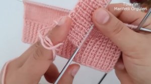 Örgüde Hazır Lastik Nasıl Yapılır ✔️ Tekstil Tipi Lastik ✔️ Knitting Crochet.