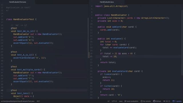 tdd kata blackjack 10of11 AAis12 смотреть онлайн