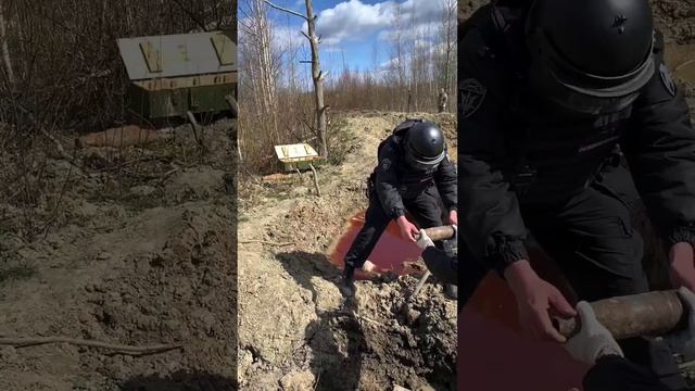 На полигоне в Ленинградской области взрывотехники ОМОН уничтожили боеприпасы времен войны