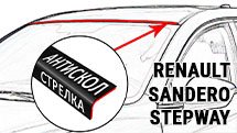 Антискол для RENAULT SANDERO STEPWAY (II) 2014-2018г.в. - Стрелка11