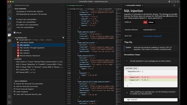 Veracode SCA Scan for VS Code Plugin смотреть онлайн