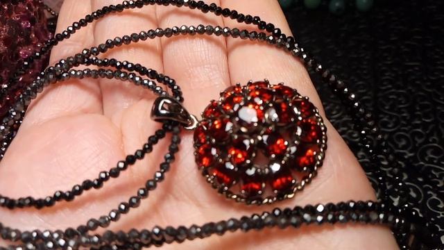 ГРАНАТЫ ПИРОПЫ ?В БРИЛЛИАНТОВОЙ ОГРАНКЕ,НЕРЕАЛЬНО КРАСИВЫЕ ПОДВЕСКИ ? ? ??