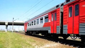 Электропоезд ЭТ2М-032 (ТЧ-15) пригородный поезд №6536 Павловск - Санкт-Петербург.